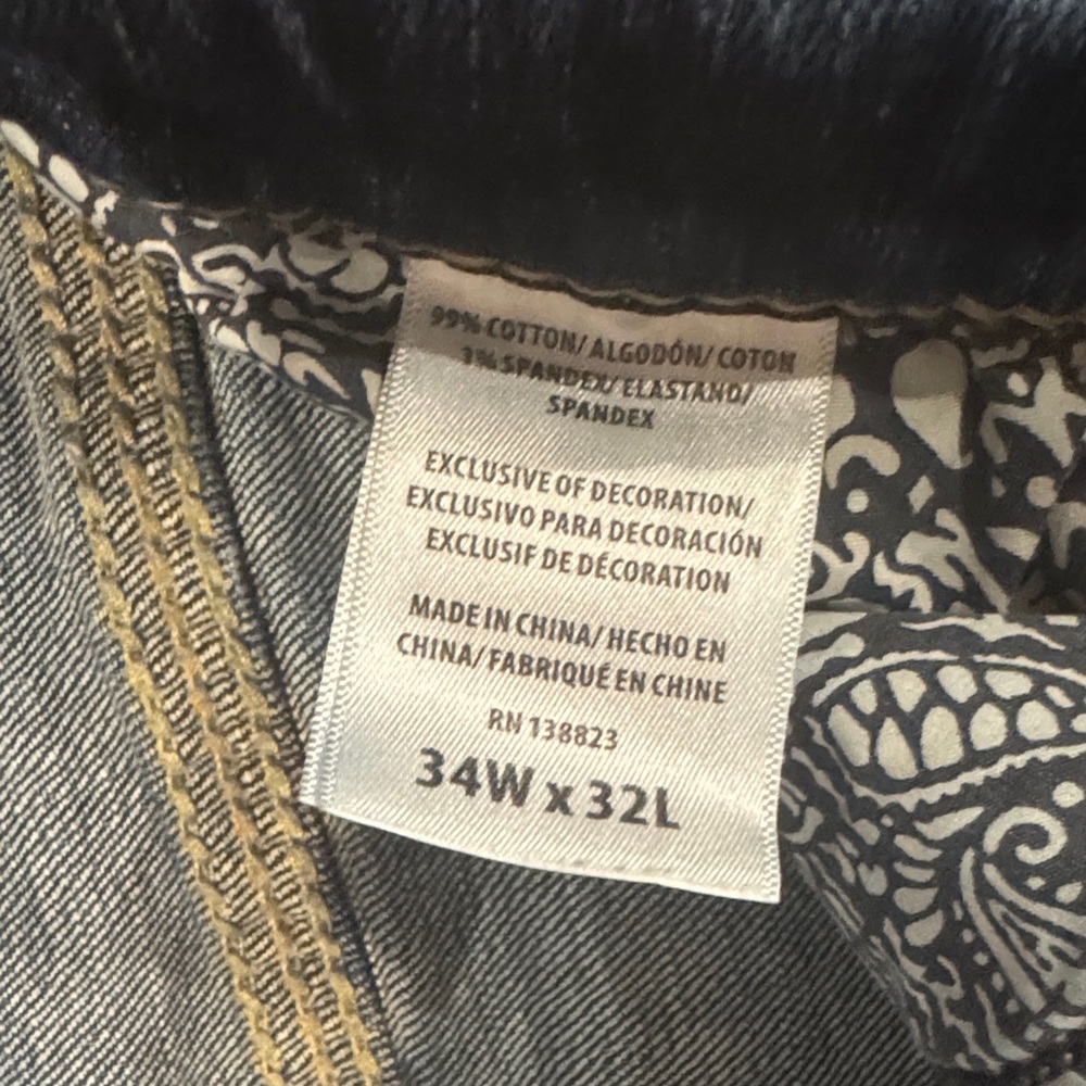 Men's Bootcut Jeans in Classic Blue (Read Details- Long Inseam) - Picture 2 of 6